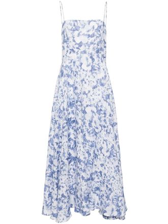 Reformation Monette floral print dress - Blue