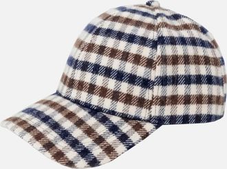 Aquascutum Mens Aquascutum Club Check Baseball Cap - Size: 1 size