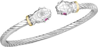 Phillip Gavriel 18K & Silver Ruby Cuff Bracelet