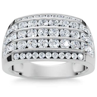 Pompeii3 2Ct Mens Diamond Ring in 14k Gold Lab Grown