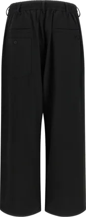 Yohji Yamamoto Wool Blend Joggers - Black