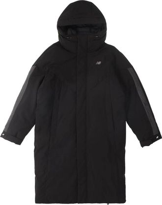 New Balance Street Style Long Down Jacket Asia Sizing Black NQ94R041-BK