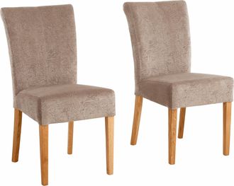 HOME AFFAIRE Esszimmerstuhl »Queen Polsterstuhl BESTSELLER« (Set) 4 Stk.verschiedene Bezüge, Gestell Massivholz