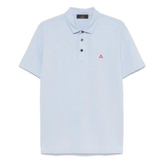 Peuterey Polo Shirts, male, Blue, Size: XL Short Sleeve Polo