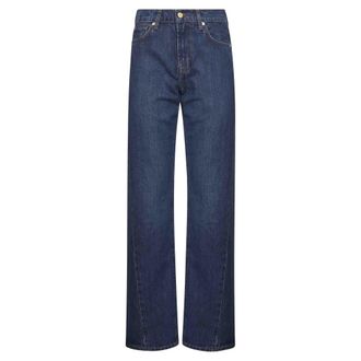 7 For All Mankind Straight Fit Jeans, female, Blue, W27, Blue Twisted Tess Jeans