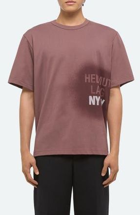 Helmut Lang Spray Paint Logo Short Sleeve T-Shirt in Peppercorn at Nordstrom Rack, Size X-Large