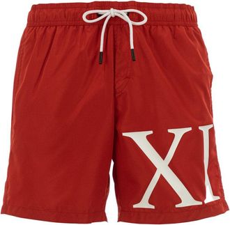 Dirk Bikkembergs Mens Men Swimshorts XI Red - Size Large