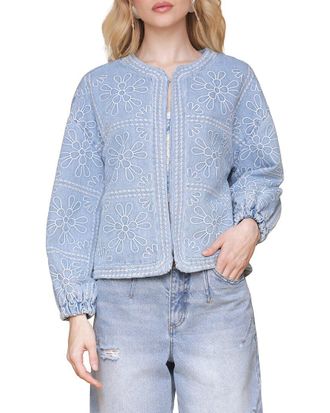 Avec Les Filles Embroidered Barn Jacket