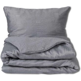 OEM Juego De Cama De Sat&eacute;n 160x200 Exclusivo Gris Ceniza