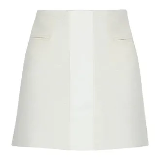 Ferragamo Ferragamo Contrasting Panel Low Rise Mini Skirt