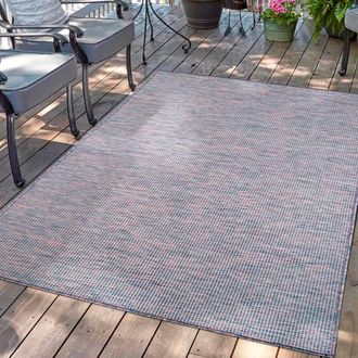 Carpet City Outdoorteppich »PALM 2778« rechteckig 5 mm Höhe Läufer, Wetterfest & UV-beständig, für Balkon, Terrasse, Küche, flach