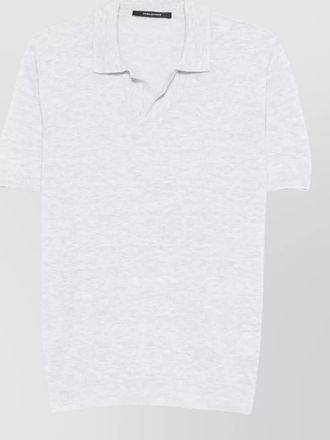 Tagliatore keith polo shirt short sleeves slit neckline