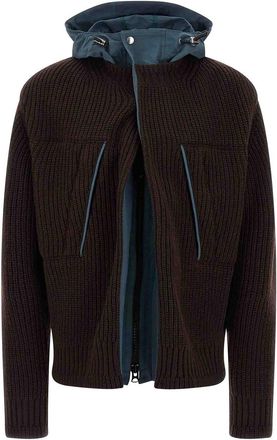 sacai Nylon Insert Cardigan