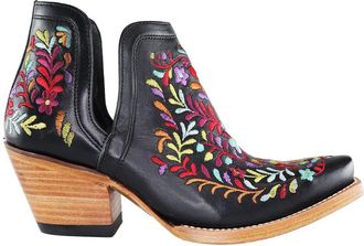 Ariat Ariat Dixon Floral Wester Womens Black Boots - Multicolour Leather - Size UK 3.5