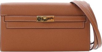 Herm&egrave;s Pre-owned Hermes Epsom Kelly To Go Wallet Ladies U