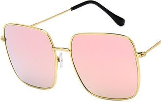 Generic Square Metal Retro Large Frame Mens and For Womens Sunglasses (Color : G, Size : 1) 2026
