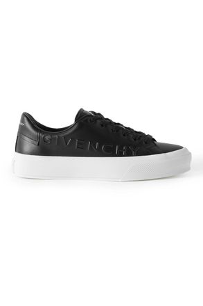 Givenchy City Sport Logo-Embossed Leather Sneakers