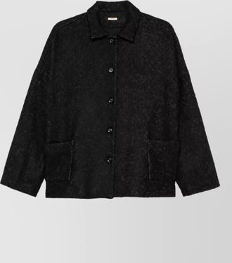 Apuntob herringbone oversized coat