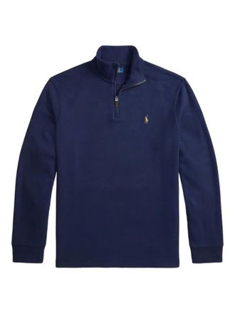 Polo Ralph Lauren half-zip sweatshirt - men - Cotton - M - Blue