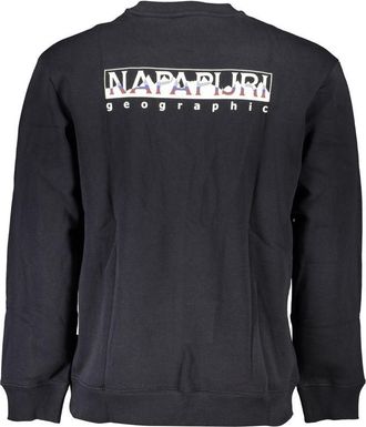 Napapijri Logo-Embroidered Cotton Sweatshirt - Black