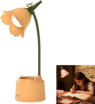 OEM L&aacute;mpara De Escritorio Led Regulable, Luz Para Leer Libros, Cambio De 3 Modos De Color, L&aacute;mpara De Mesita De Noche Recargable Por Usb, Azul