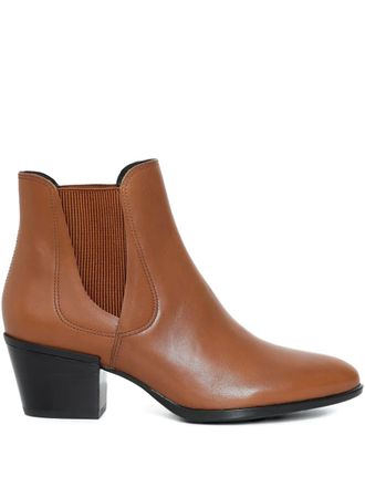 Sarah Chofakian 40mm Arango boots - women - Leather/Leather/Leather - 37 - Brown