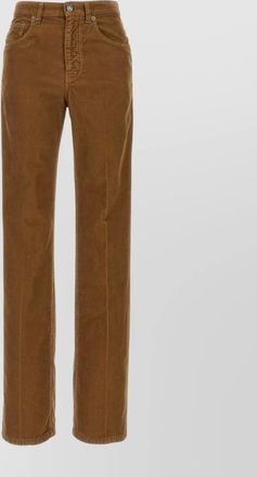 Saint Laurent corduroy trousers with belt loops and pockets