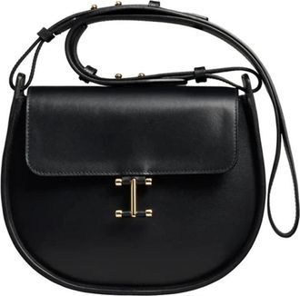 Ines De La Fressange Senda Schoudertas - Dames - Schoudertassen - Zwart - ONE Size - Leer - Tassen