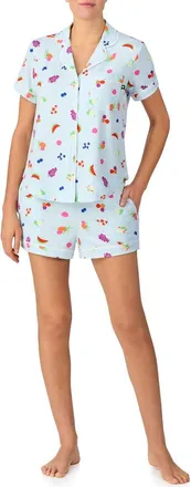 Kate Spade New York print short pajamas in Blue at Nordstrom, Size Large
