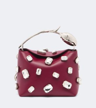 Erdem Bloom Mini embellished top-handle bag