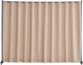 OEM Biombo Separador 308,5x45x245,5 Cm Biombo Port&aacute;til Con Ruedas Tela De Poli&eacute;ster Separador De Ambientes De Privacidad Con Ruedas Para Oficina, Hospital