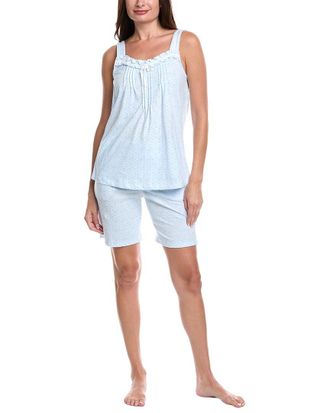 Carole Hochman 2Pc Top & Short Bermuda Sleep Set