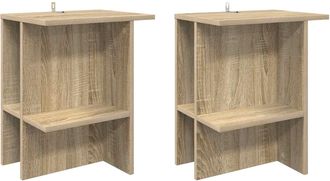 vidaXL Mesa De Caf&eacute; 2 Uds. Roble Sonoma 40 X 30 X 49 Cm Vidaxl
