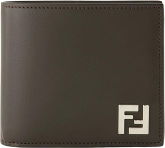 Fendi Wallets & Cardholders, male, Brown, Size: ONE SIZE FF Squared Bi-Fold Wallet