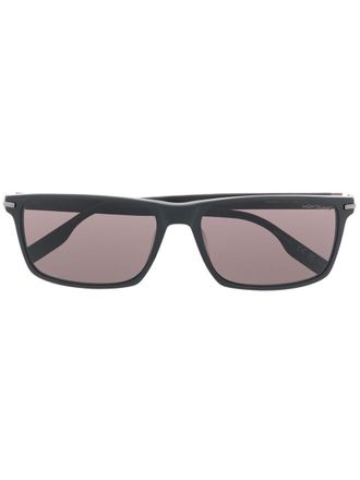 Montblanc rectangular-frame design sunglasses - Black