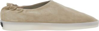Fear of God Beige Mules With Logo Patch On The Back And Elasticized Heel In Suede Man