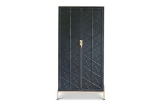 PIB Armario vintage de metal negro