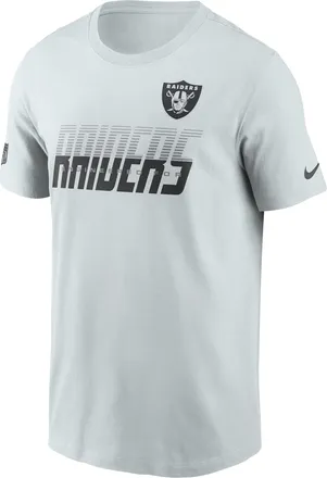 Nike Las Vegas Raiders Sideline Team Issue Nike Mens Dri-FIT NFL T-Shirt in Grey | 02ET04Z8D-TF9