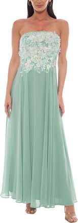 OLEG CASSINI Embellished Maxi Dress