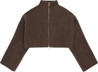 Rus Hako Cardigan - Dames - Vesten - Bruin - S - Truien & Vesten