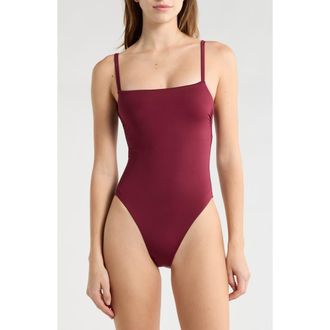 Vitamin A Jenna One-Piece Swimsuit in Burgundy at Nordstrom Rack, Size X-Large