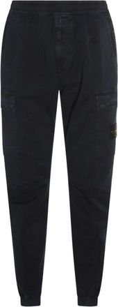 Stone Island Broeken, Heren, Blauw, W29, Katoen, Cotton Cargo Broeken