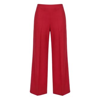 Semicouture Wijde broek - Dames - Broeken - Rood - Maat: M