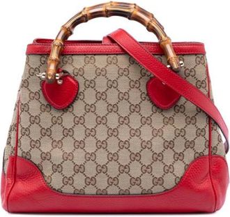Gucci Pre-owned Handbags, female, Multicolor, Size: ONE SIZE Pre-owned Vintage Bamboo Satchel