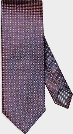 Eton Men & apos;s Basketweave Jacquard Silk Tie