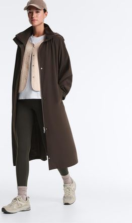 Oysho Giacca impermeabile 10k lunga super leggera marrone
