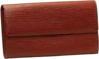 Louis Vuitton Pre-owned Wallets, female, Brown, Size: ONE SIZE Pre-owned Leather Wallet