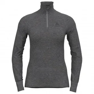 Odlo Top Turtle Neck L/S Half Zip Active Warm Kunstfaserunterw&auml;sche f&uuml;r Damen | grau