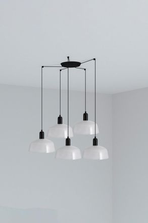 Faro Barcelona Tatawin M 5l Colgante Cristal Blanco