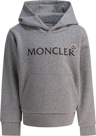 Moncler Kids Sweatshirts, male, Gray, 10 Y, Boys Clothing Sweatshirts Grey Aw25